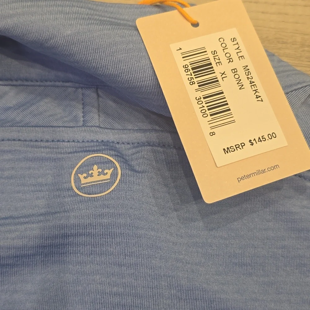 PETER MILLER BLUE ZIP SNAP Front Sleeveless VEST New MEN XL $145 MS24EK47 Pocket - Picture 8 of 10
